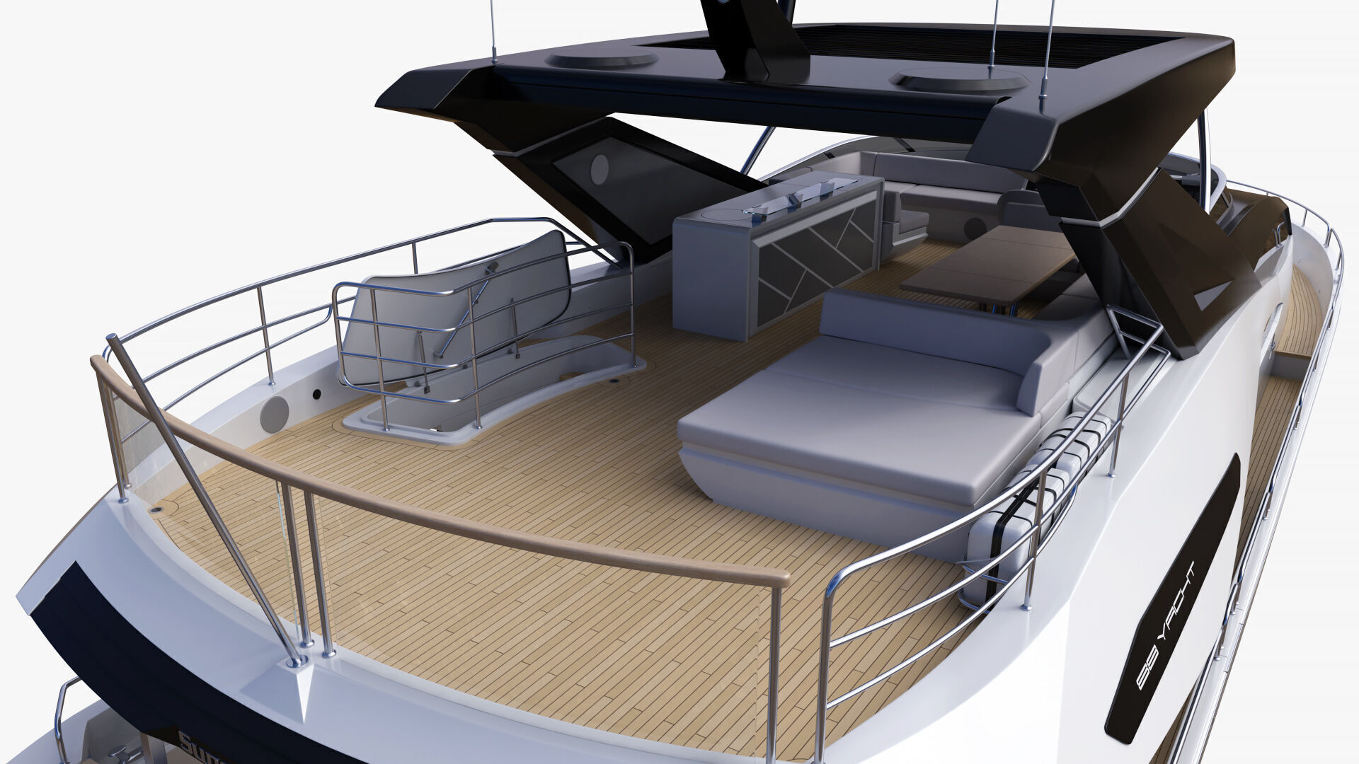 Sunseeker 88 Lux Yacht 3D model_36