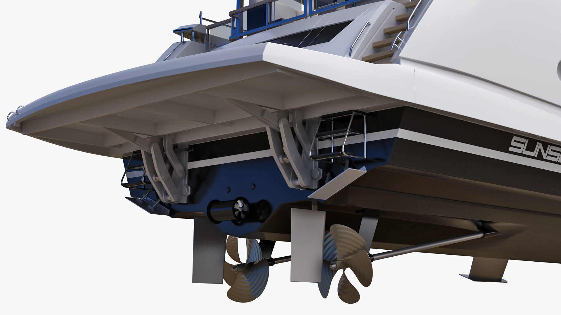 Sunseeker 88 Lux Yacht 3D model_26