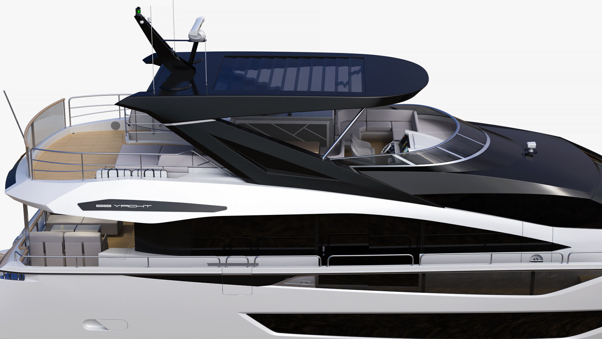 Sunseeker 88 Lux Yacht 3D model_21