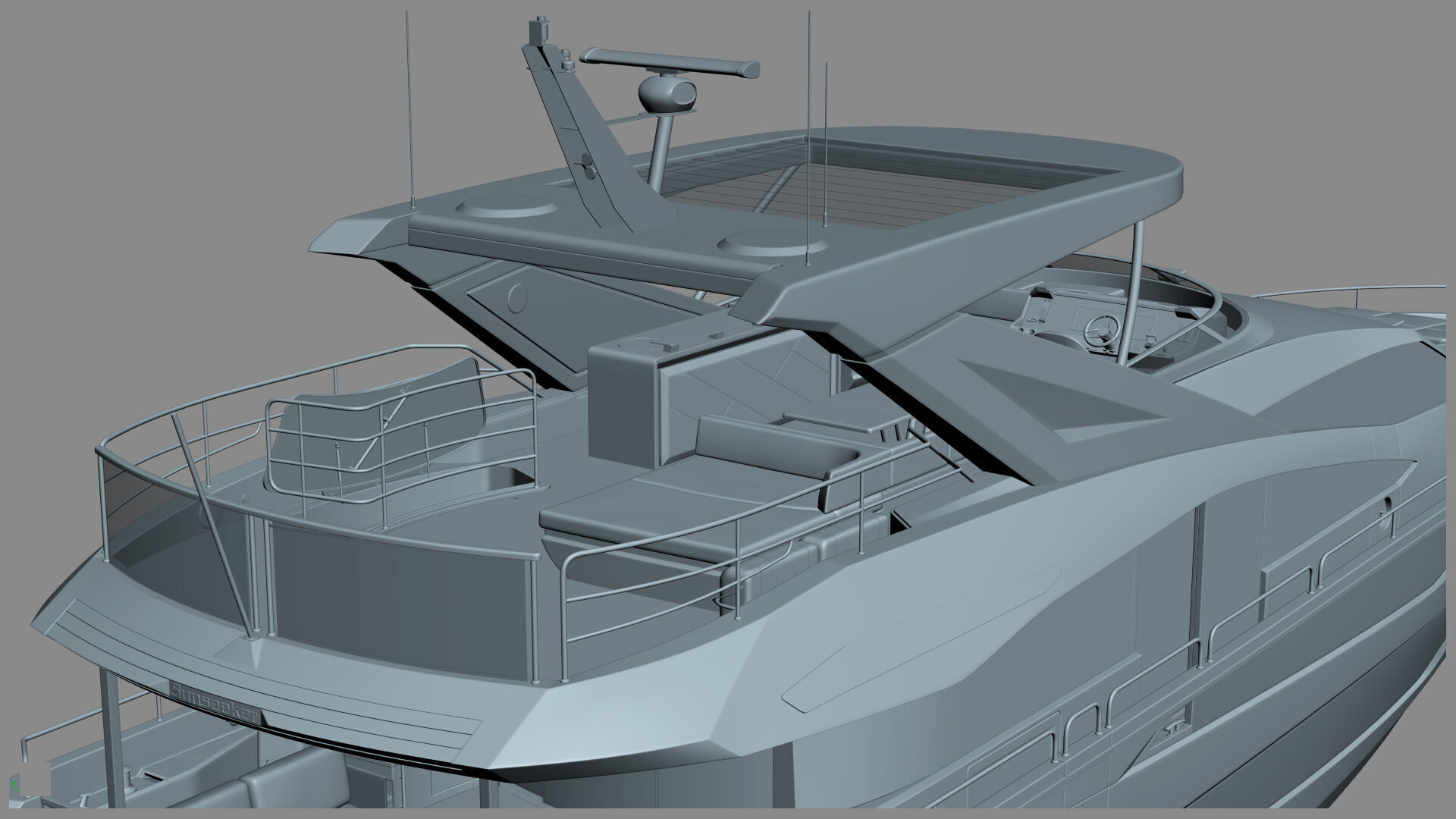 Sunseeker 88 Lux Yacht 3D model_56