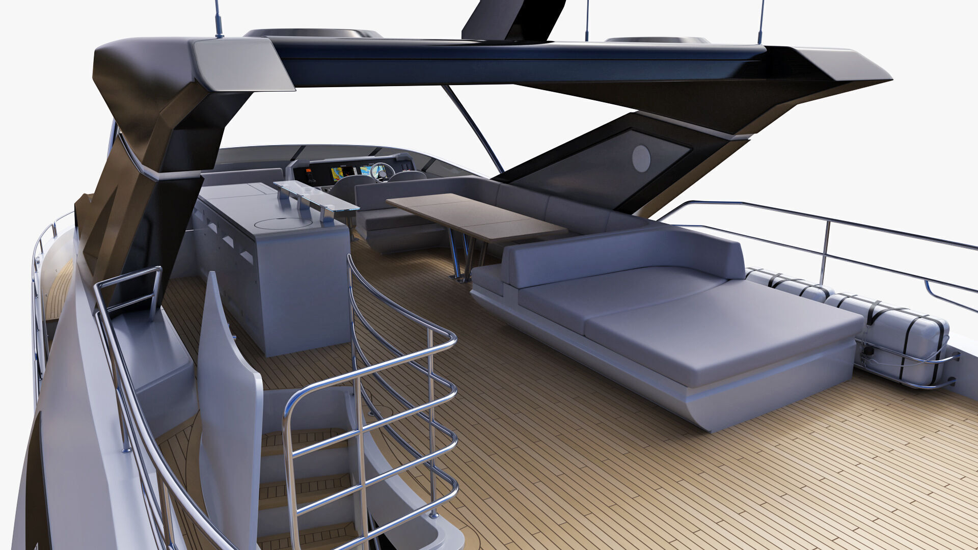 Sunseeker 88 Lux Yacht 3D model_39