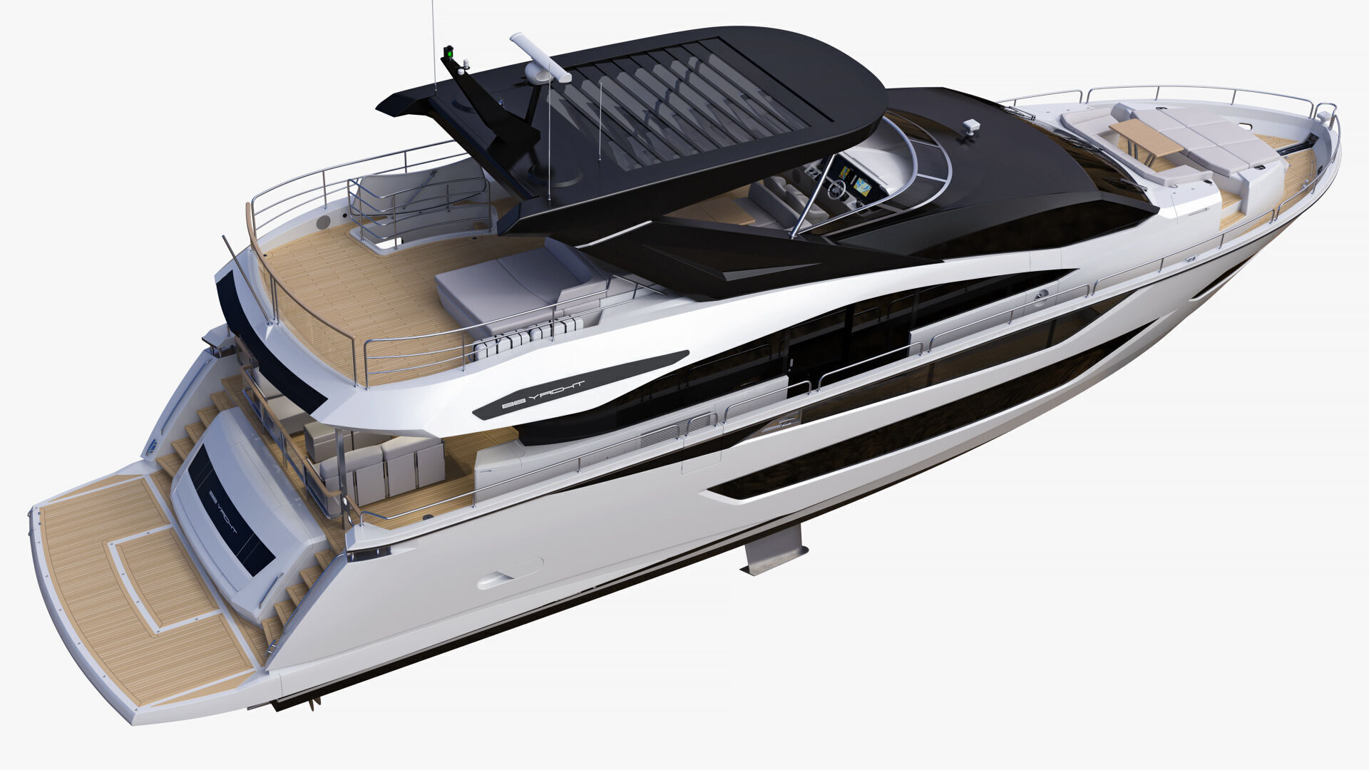 Sunseeker 88 Lux Yacht 3D model_17