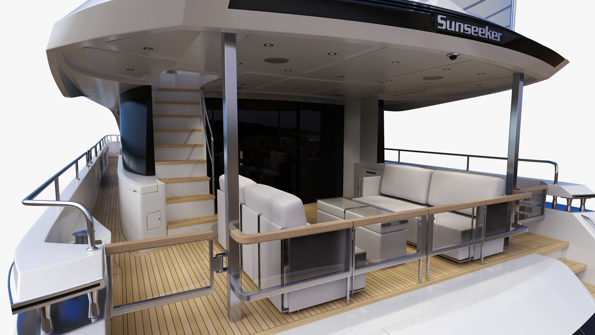 Sunseeker 88 Lux Yacht 3D model_28