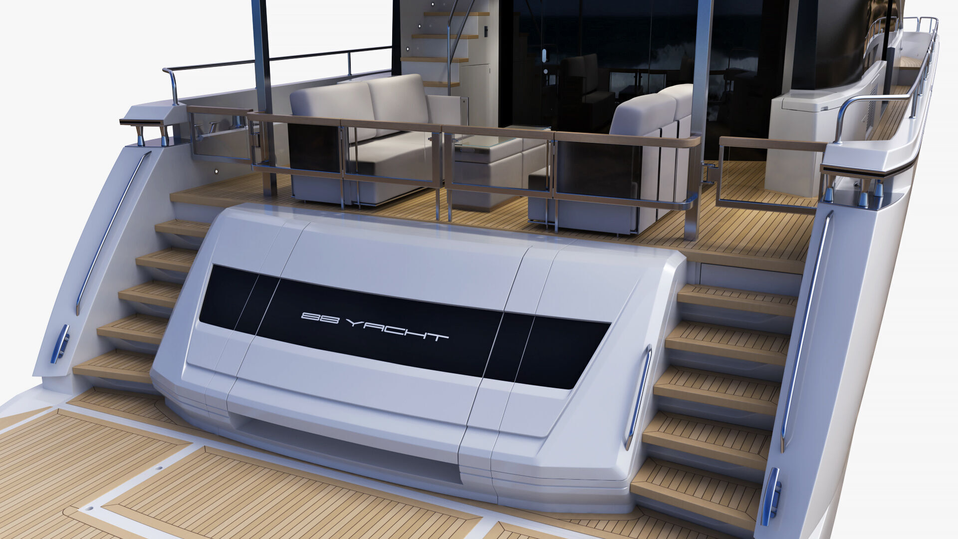 Sunseeker 88 Lux Yacht 3D model_23