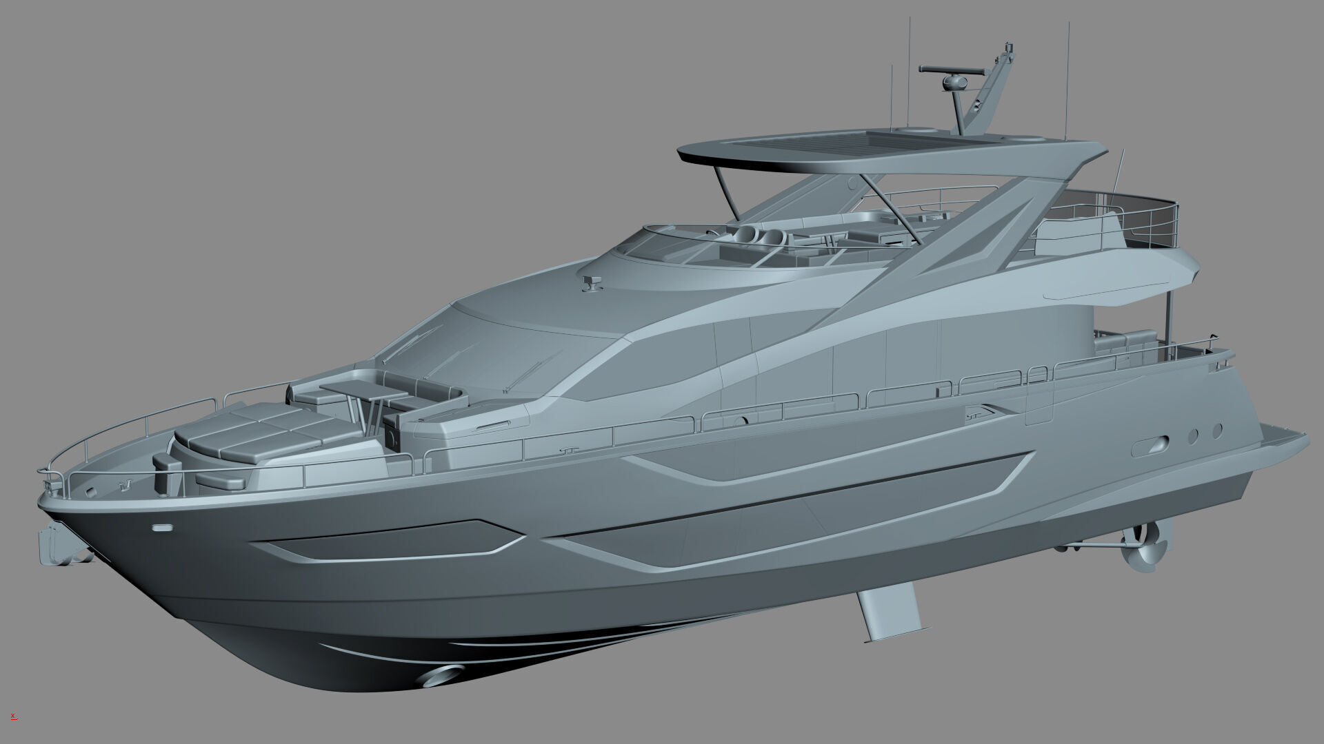Sunseeker 88 Lux Yacht 3D model_46