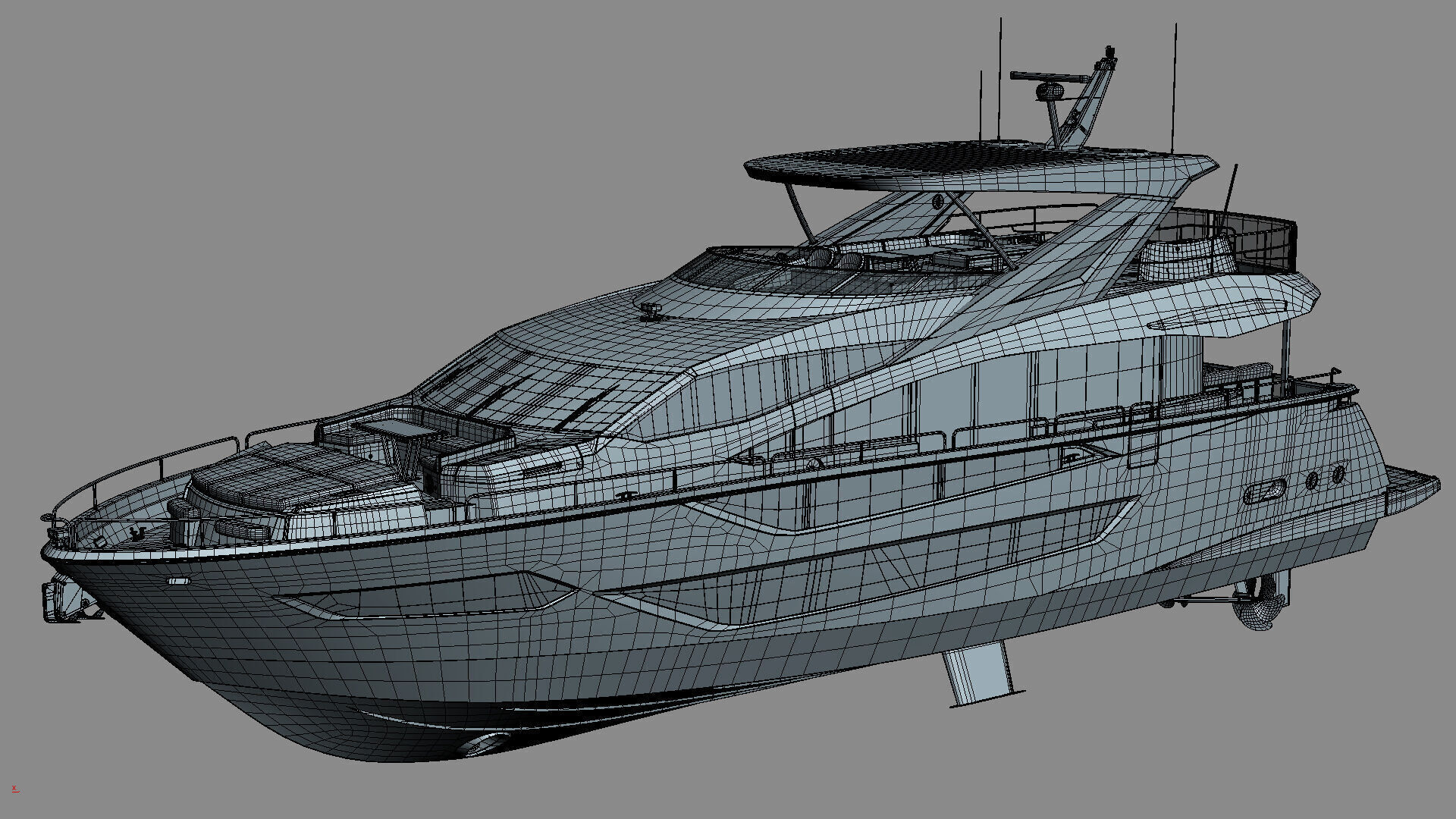 Sunseeker 88 Lux Yacht 3D model_47