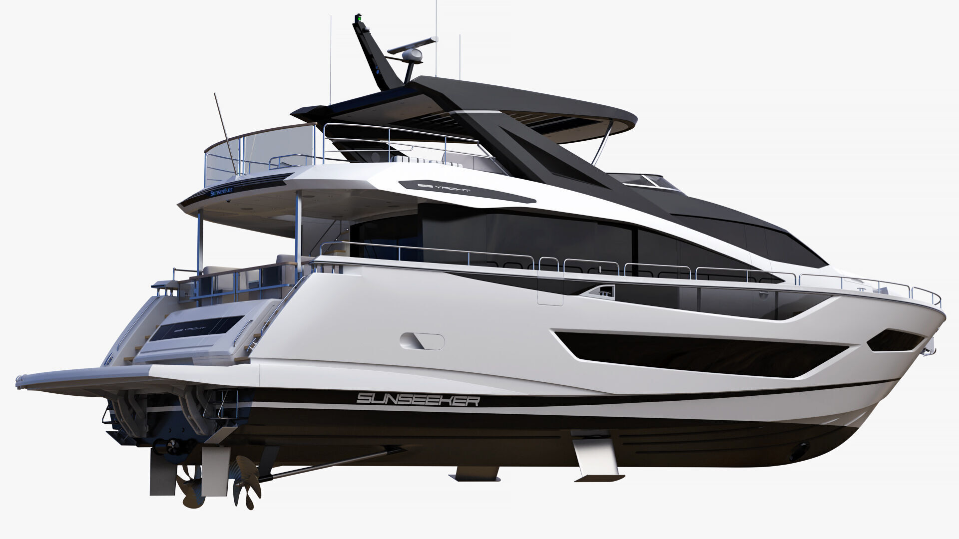 Sunseeker 88 Lux Yacht 3D model_15
