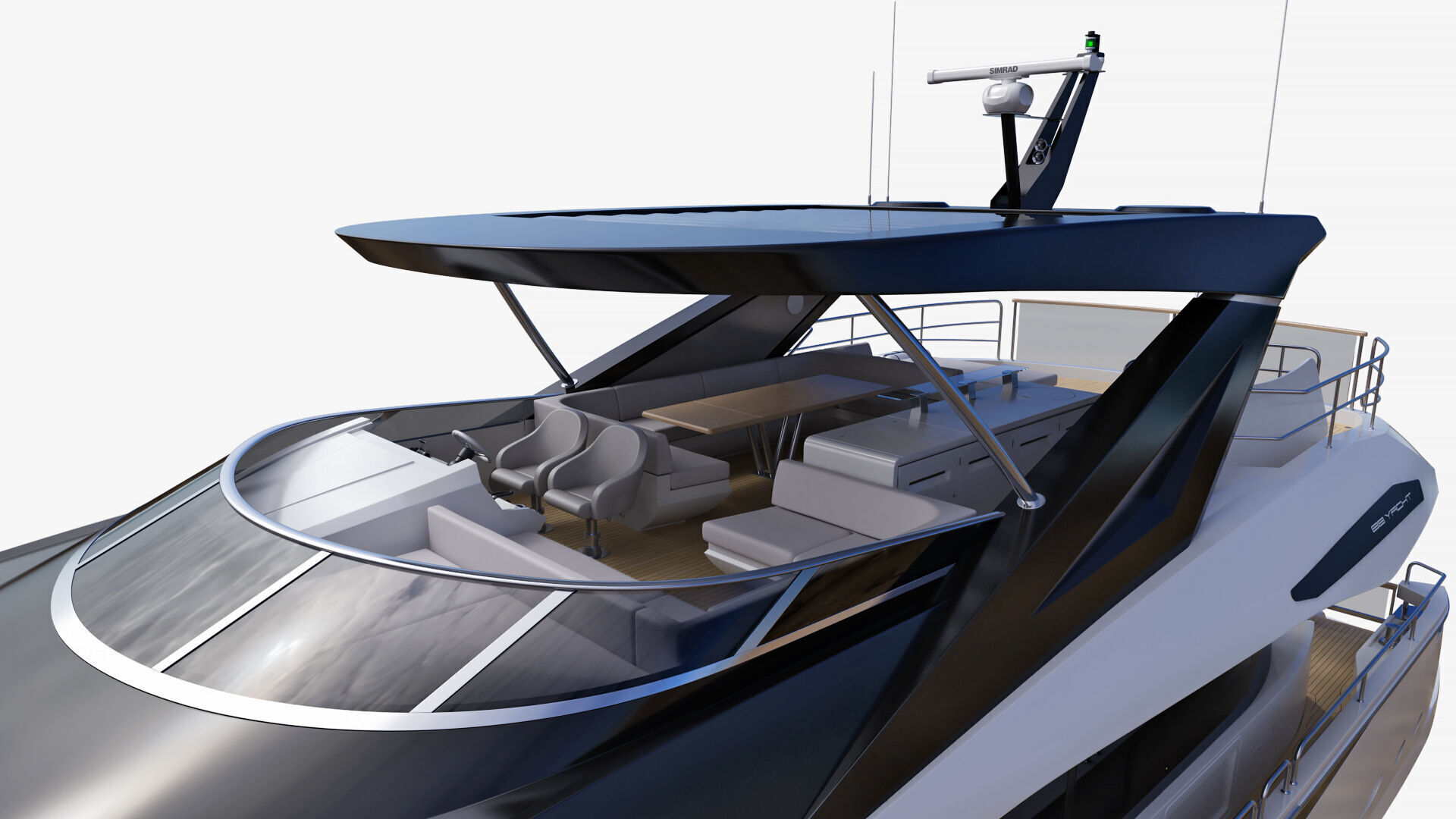 Sunseeker 88 Lux Yacht 3D model_35