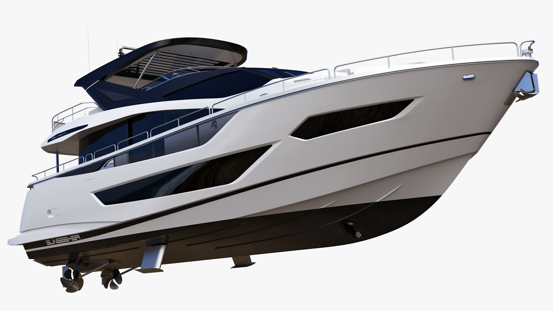 Sunseeker 88 Lux Yacht 3D model_16