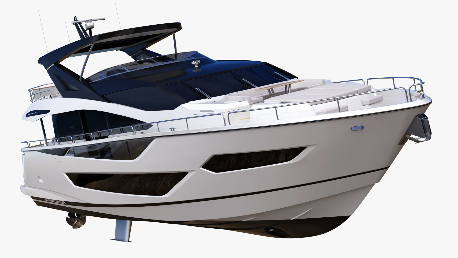 Sunseeker 88 Lux Yacht 3D model_9