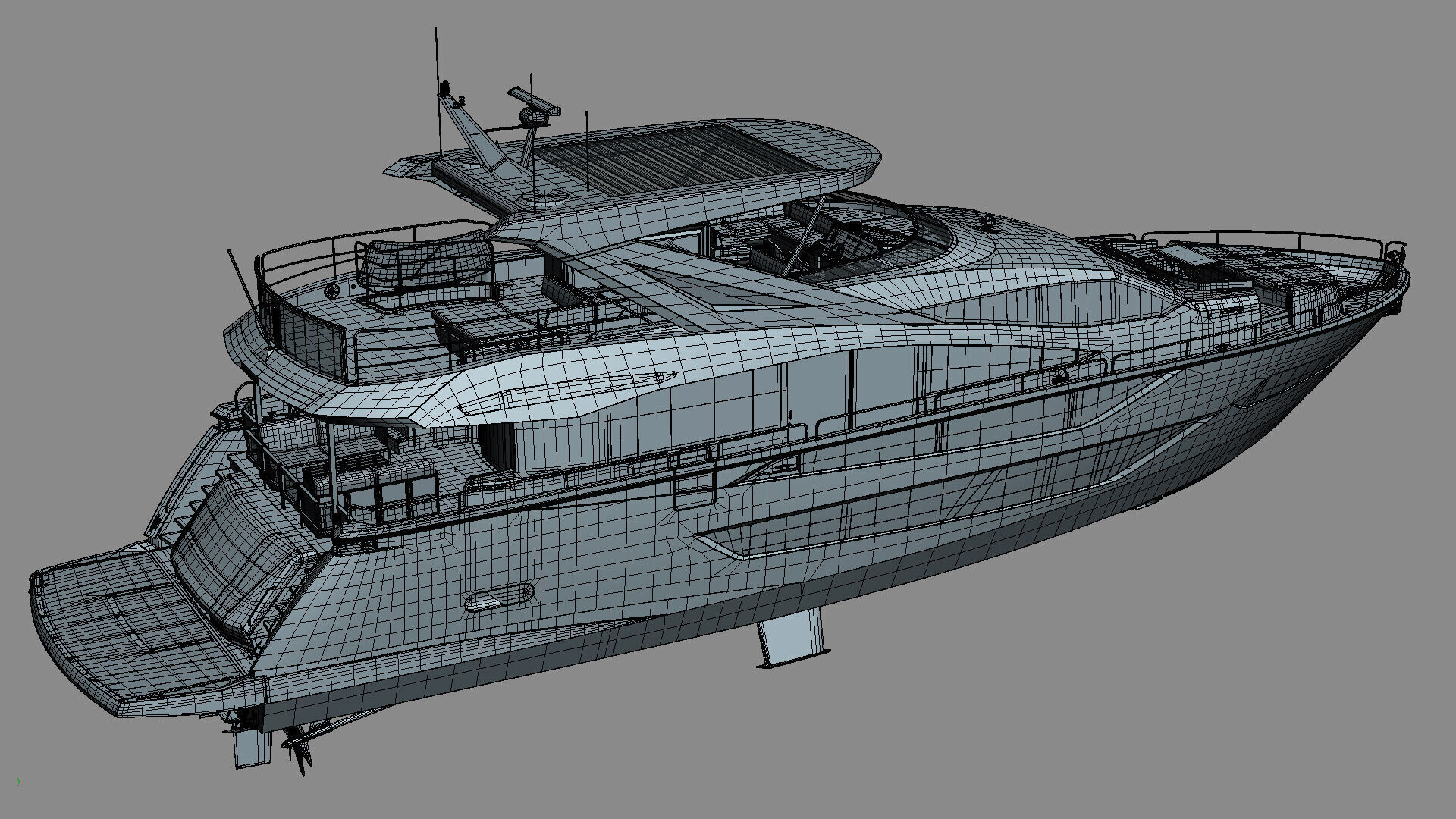 Sunseeker 88 Lux Yacht 3D model_45