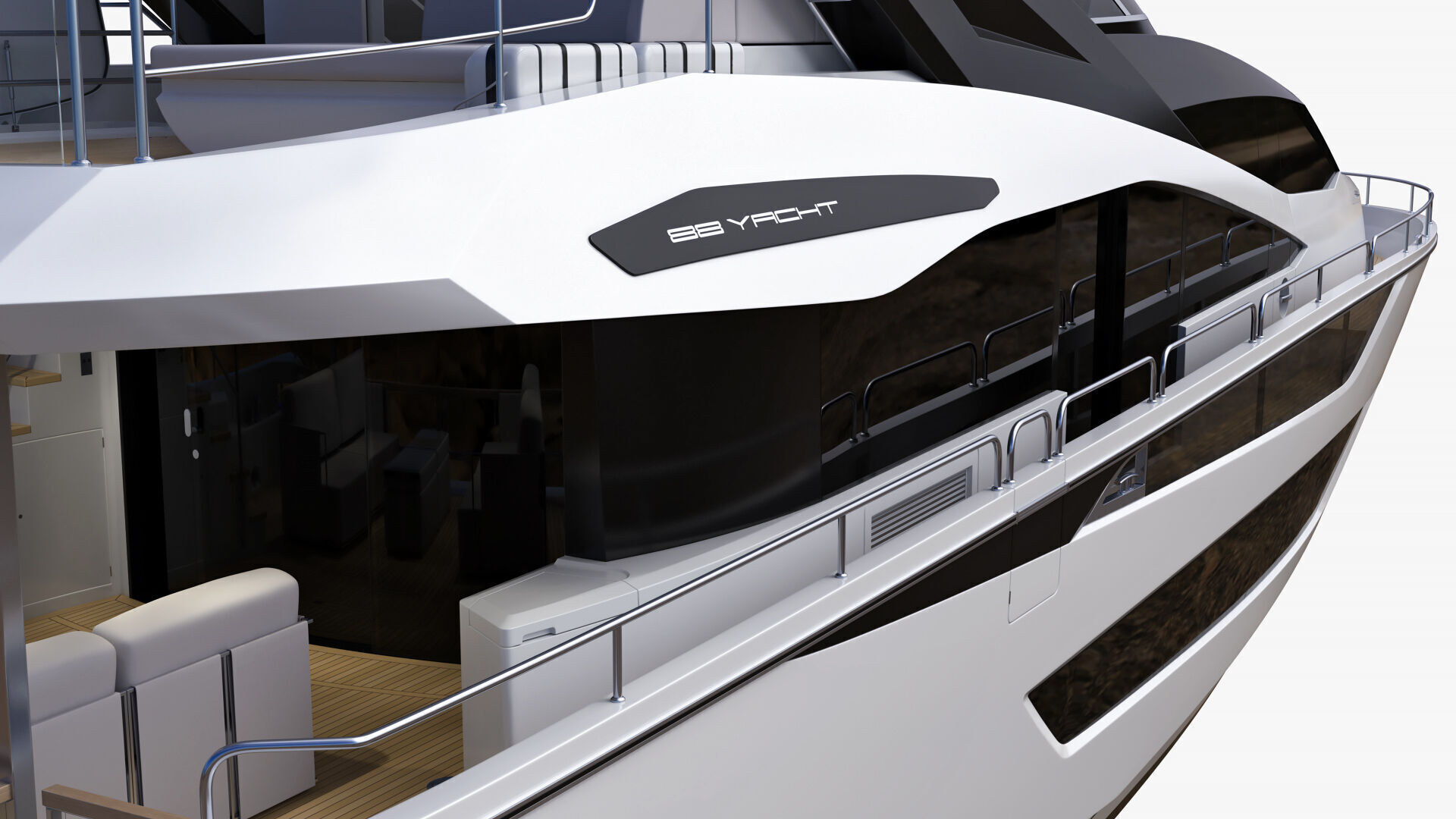 Sunseeker 88 Lux Yacht 3D model_31