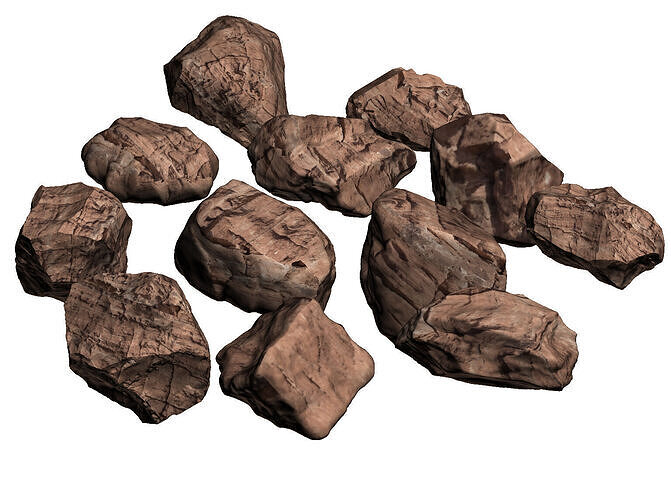 stone Low-poly 3D model