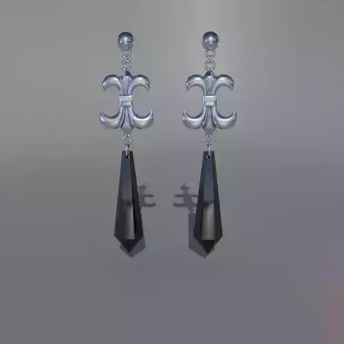 Sailor Moon - Black lady earrings 