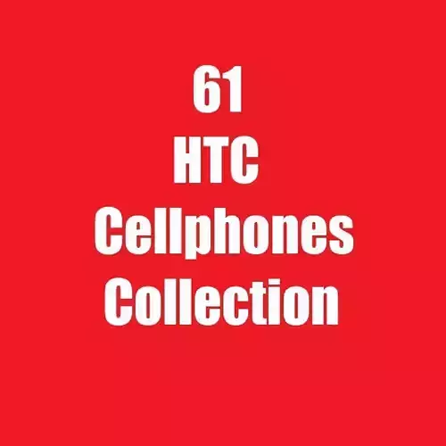 61 HTC Cellphones Collection 3D model