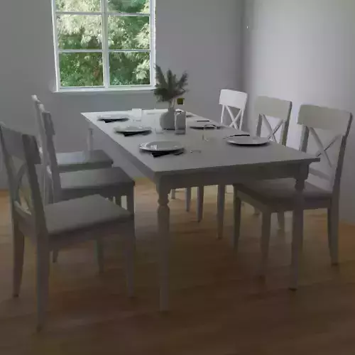 Dining Set IKEA INGATORP INGOLF
