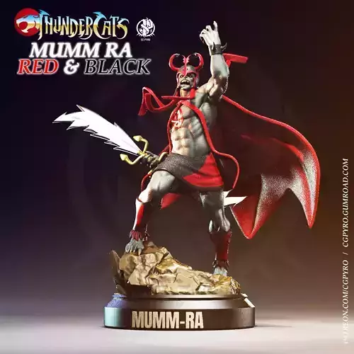 Mumm Ra Red and Black Thundercats STL collectibles 3D print model