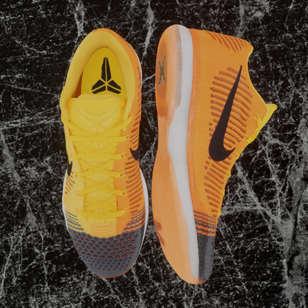 NIKE KOBE 10 ELITE CHESTER 3D SHOES  Low-poly 3D model_2