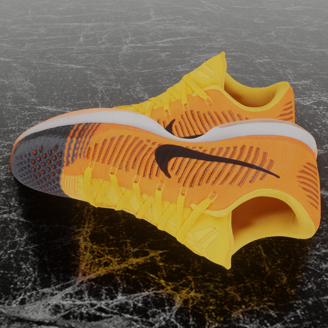 NIKE KOBE 10 ELITE CHESTER 3D SHOES  Low-poly 3D model_7