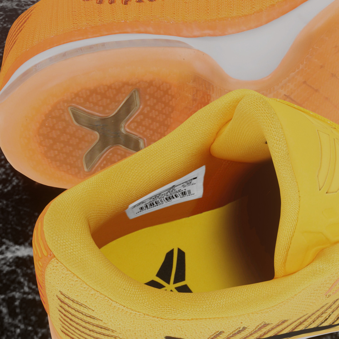 NIKE KOBE 10 ELITE CHESTER 3D SHOES  Low-poly 3D model_11