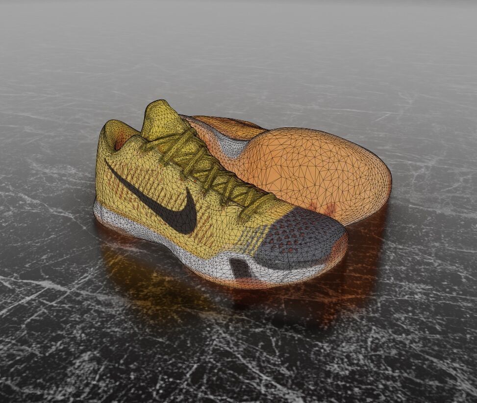 NIKE KOBE 10 ELITE CHESTER 3D SHOES  Low-poly 3D model_13
