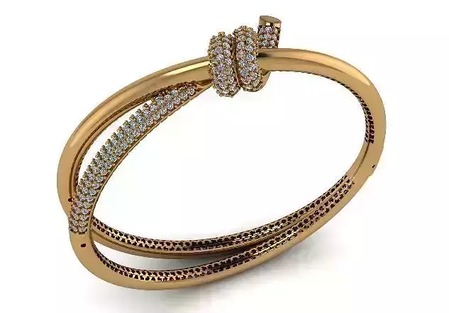 TIFFANY AND CO- KNOT BRACELET WITH SIDE LOCK-- LIGHTWEIGHT