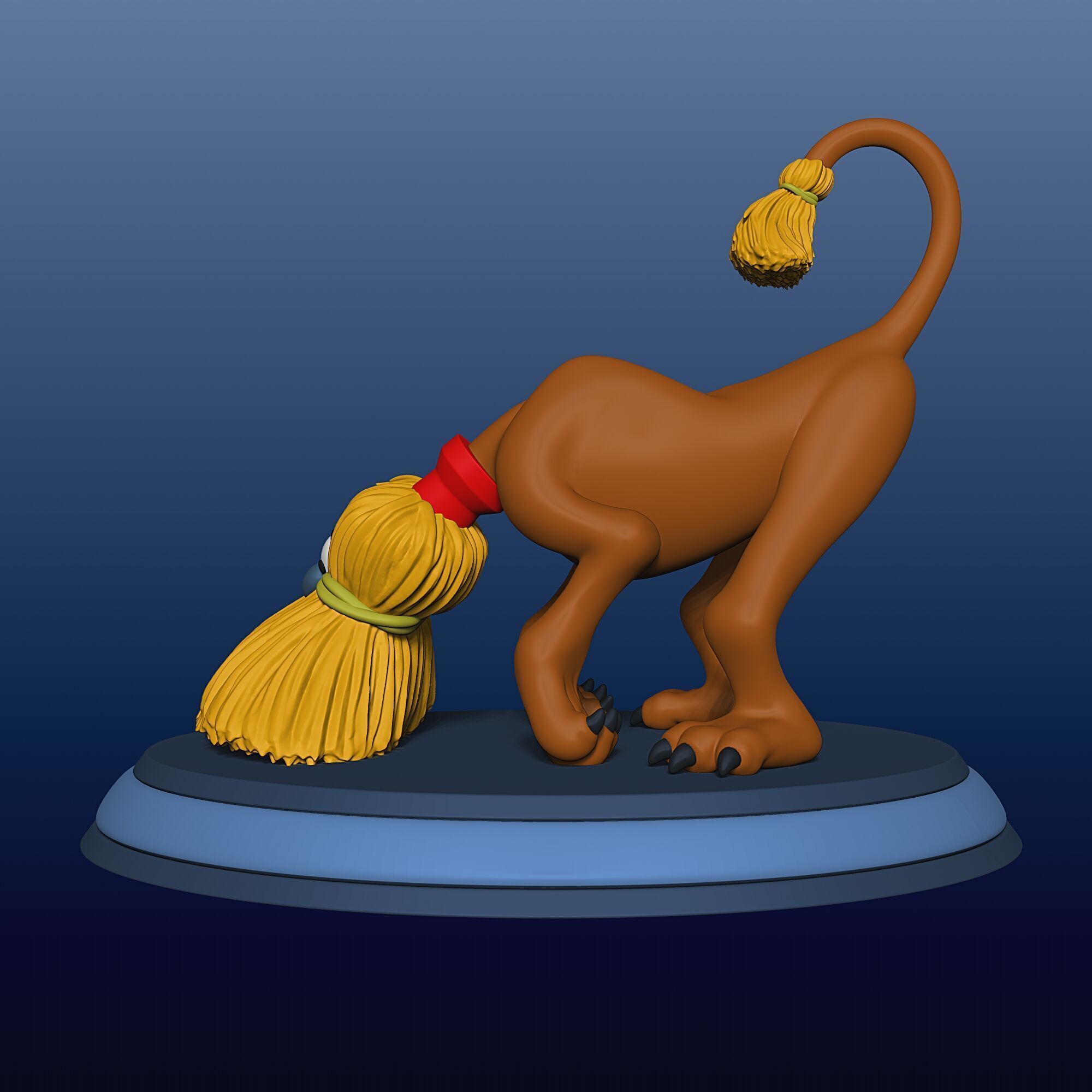 Broom Dog - Alice in Wonderland - 010 3D print model_1
