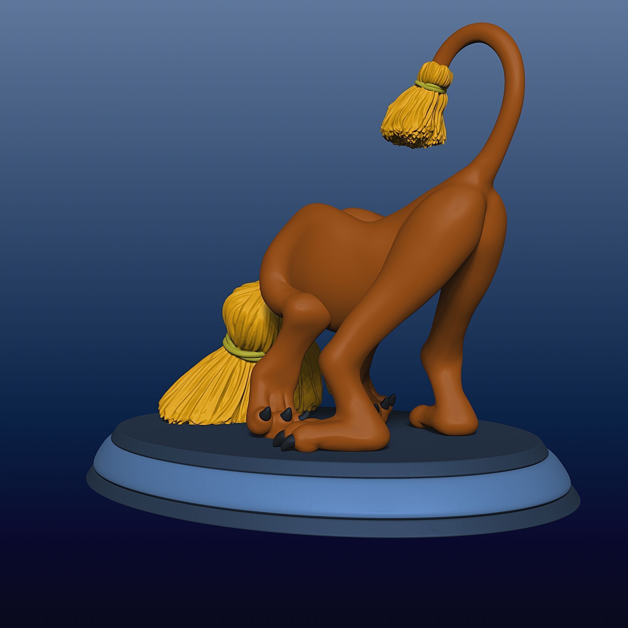 Broom Dog - Alice in Wonderland - 010 3D print model_2
