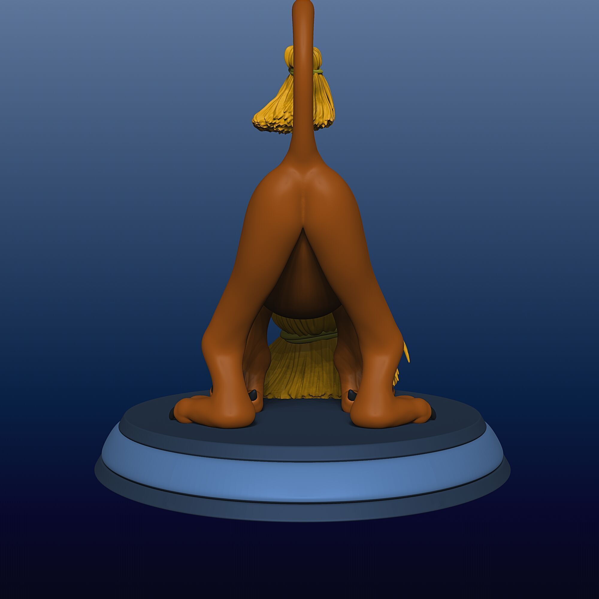Broom Dog - Alice in Wonderland - 010 3D print model_3