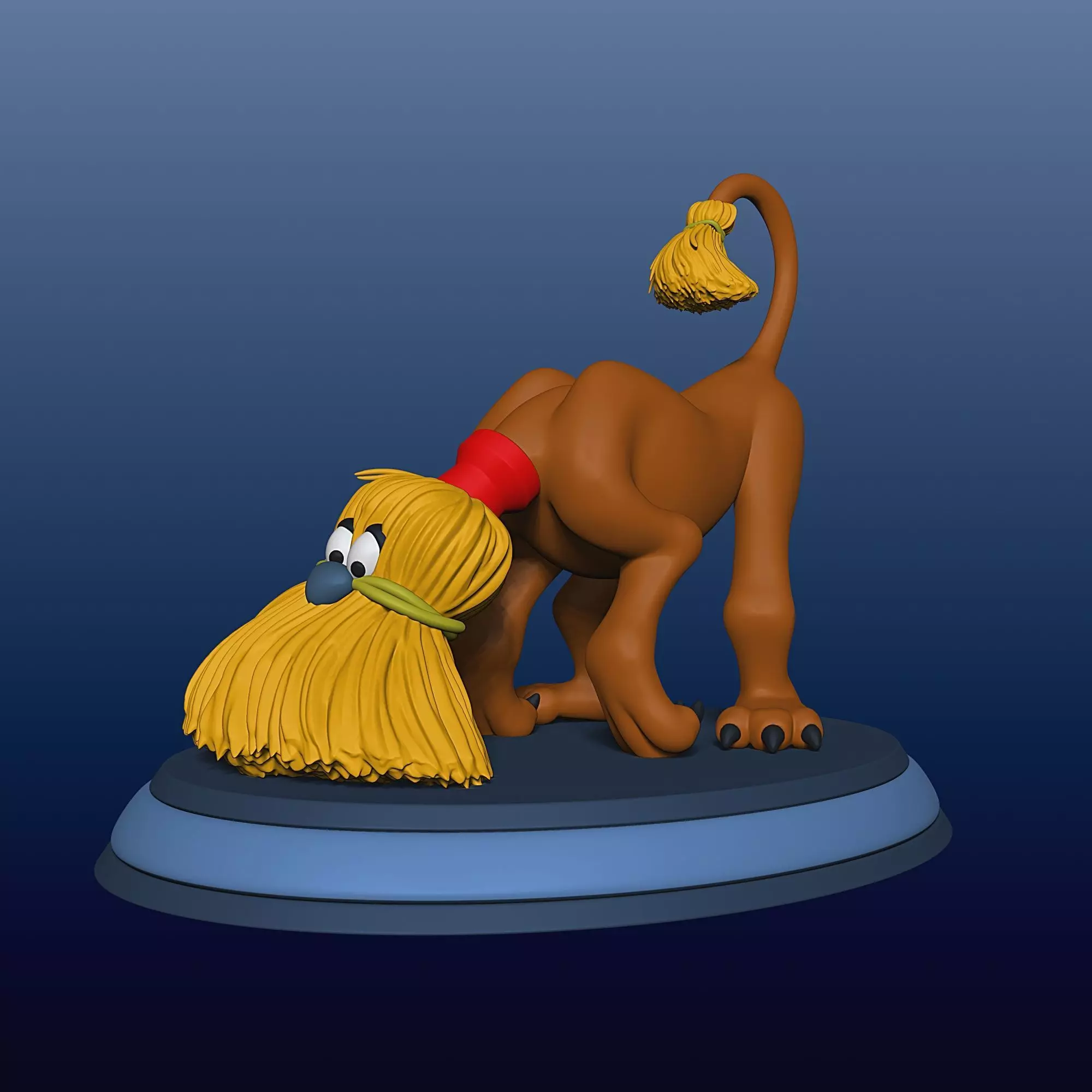 Broom Dog - Alice in Wonderland - 010 3D print model_0