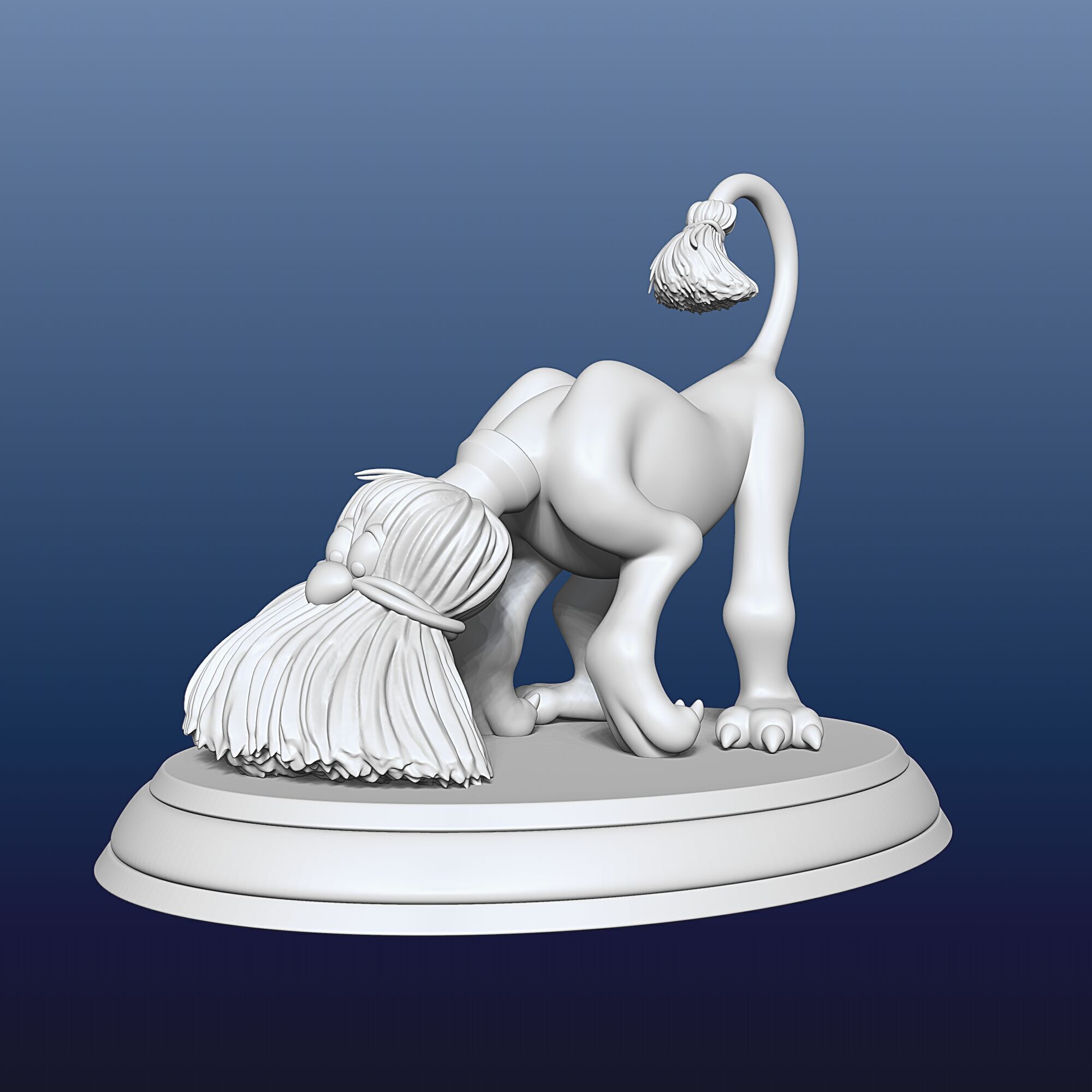 Broom Dog - Alice in Wonderland - 010 3D print model_8