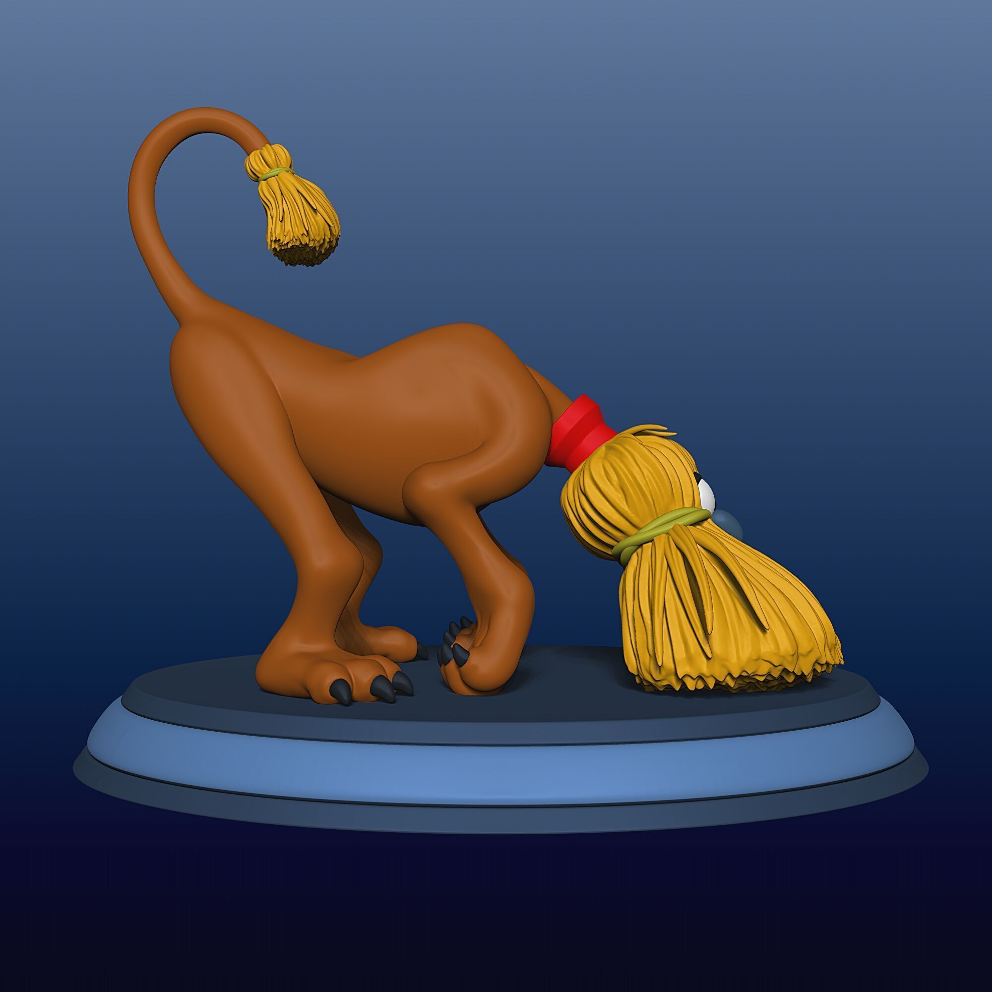Broom Dog - Alice in Wonderland - 010 3D print model_5