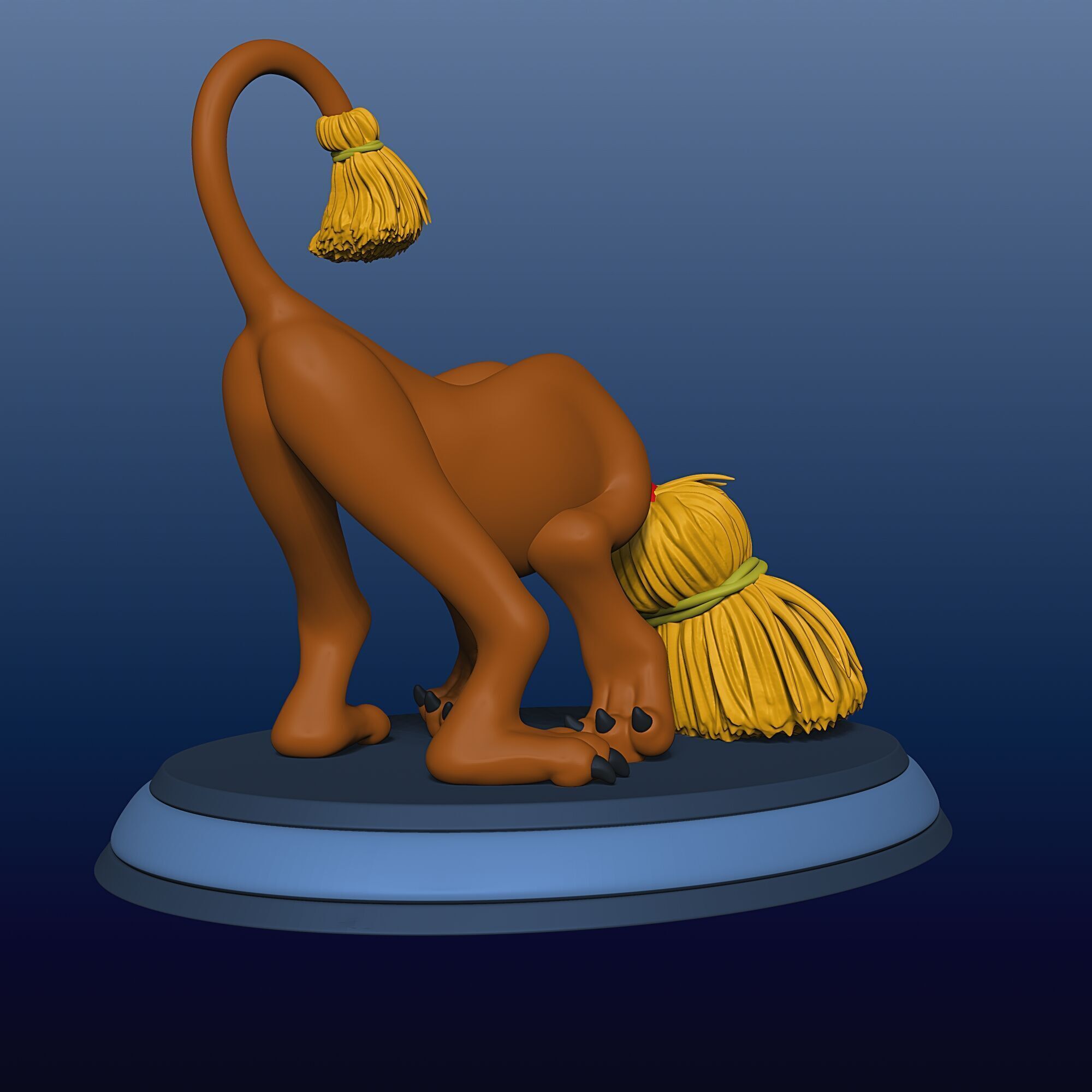 Broom Dog - Alice in Wonderland - 010 3D print model_4