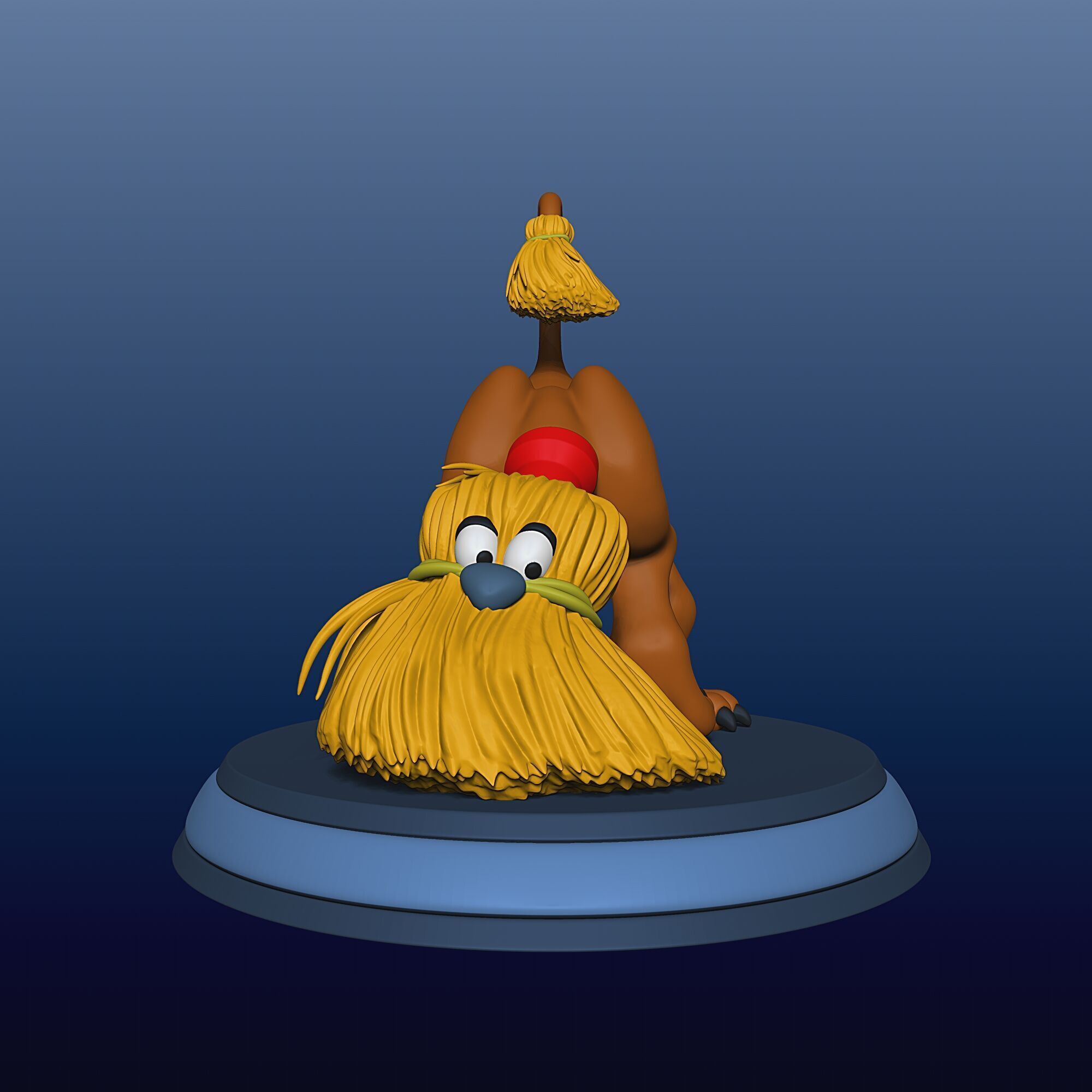 Broom Dog - Alice in Wonderland - 010 3D print model_7