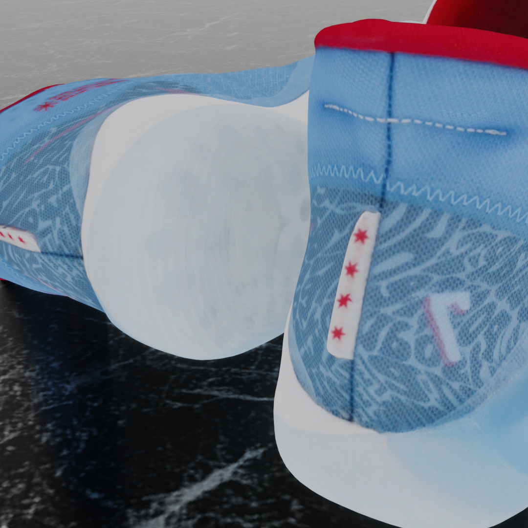 NIKE KD 12 DON C 3D SHOES Low-poly 3D model_8