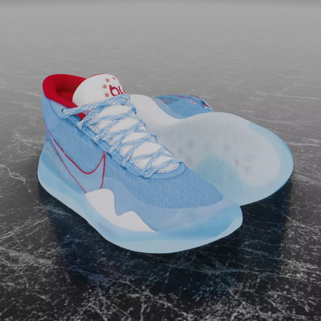 NIKE KD 12 DON C 3D SHOES Low-poly 3D model_0