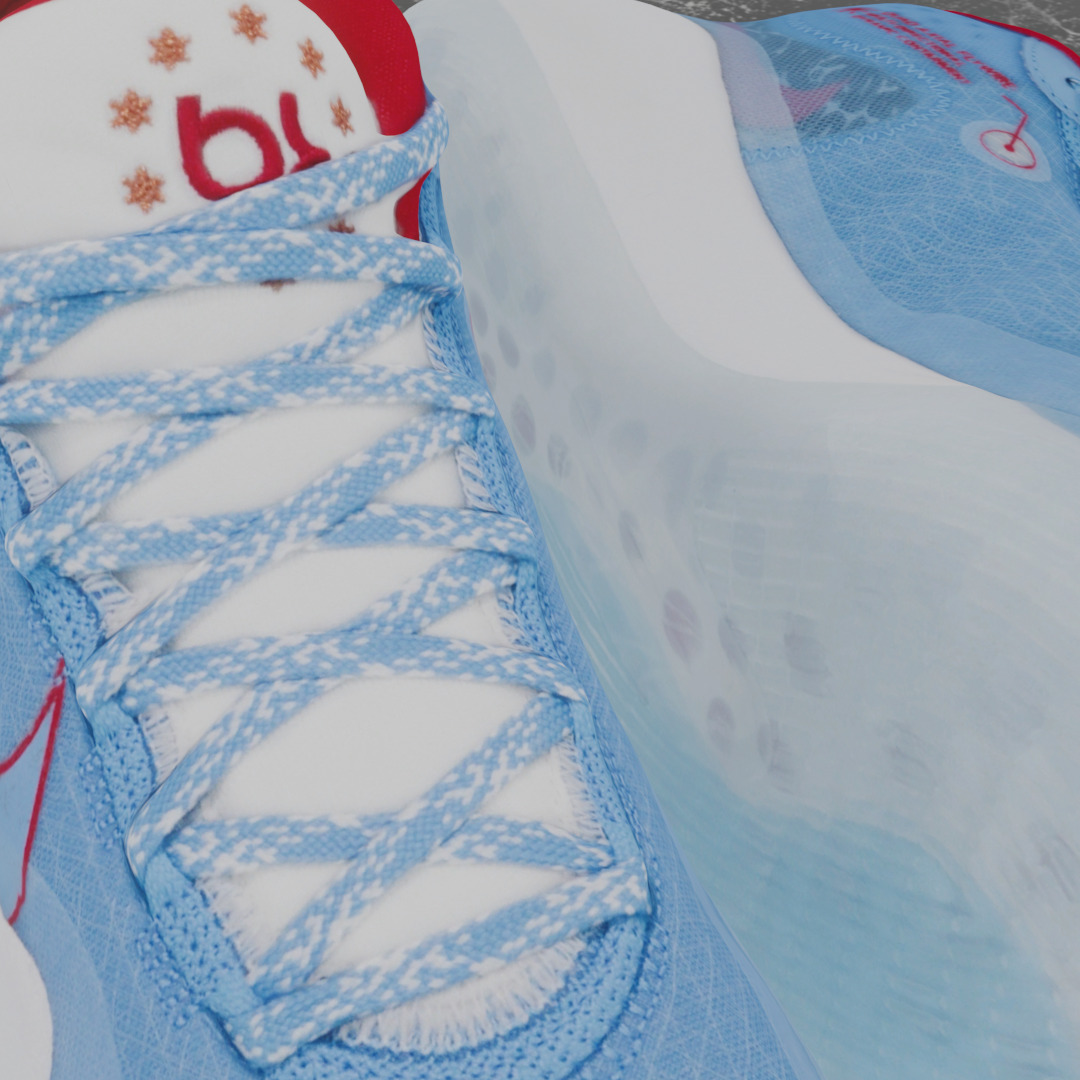 NIKE KD 12 DON C 3D SHOES Low-poly 3D model_12