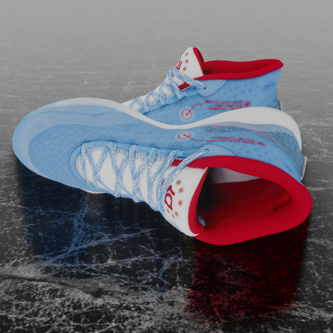 NIKE KD 12 DON C 3D SHOES Low-poly 3D model_7