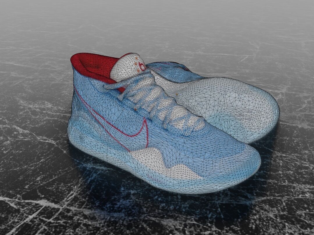 NIKE KD 12 DON C 3D SHOES Low-poly 3D model_13
