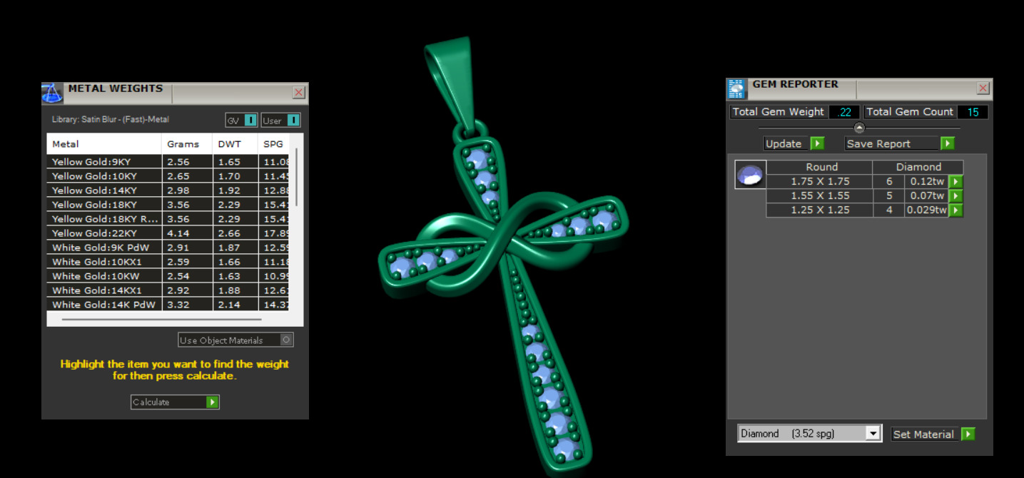 Infinity Cross Pendant 3D print model_4