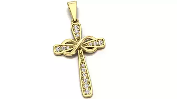 Infinity Cross Pendant