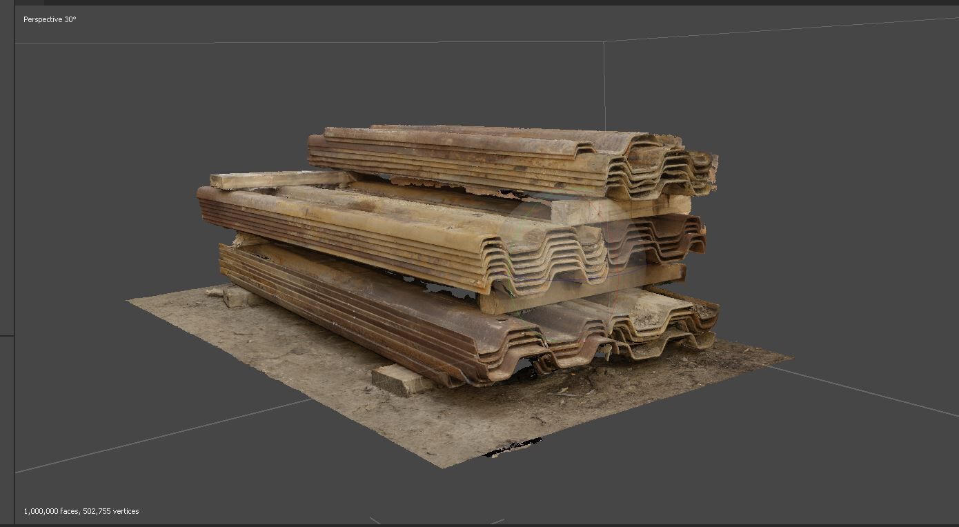 Pile of construction sheets Free 3D model_0