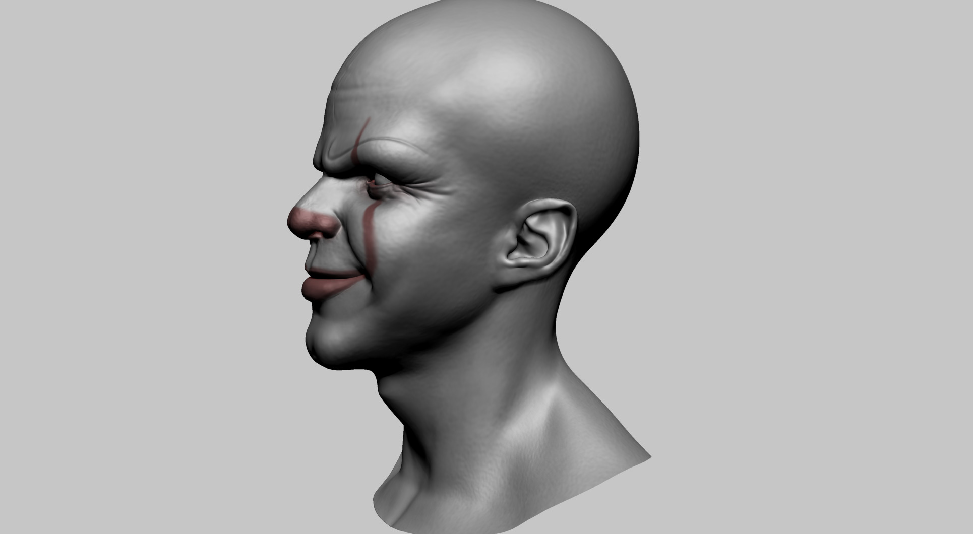 Pennywise Head A 3D model_7