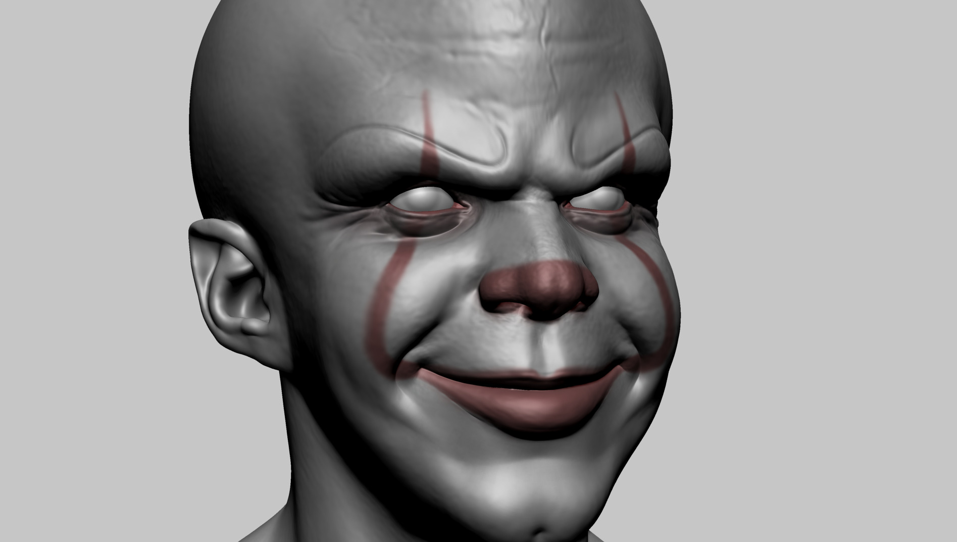 Pennywise Head A 3D model_9