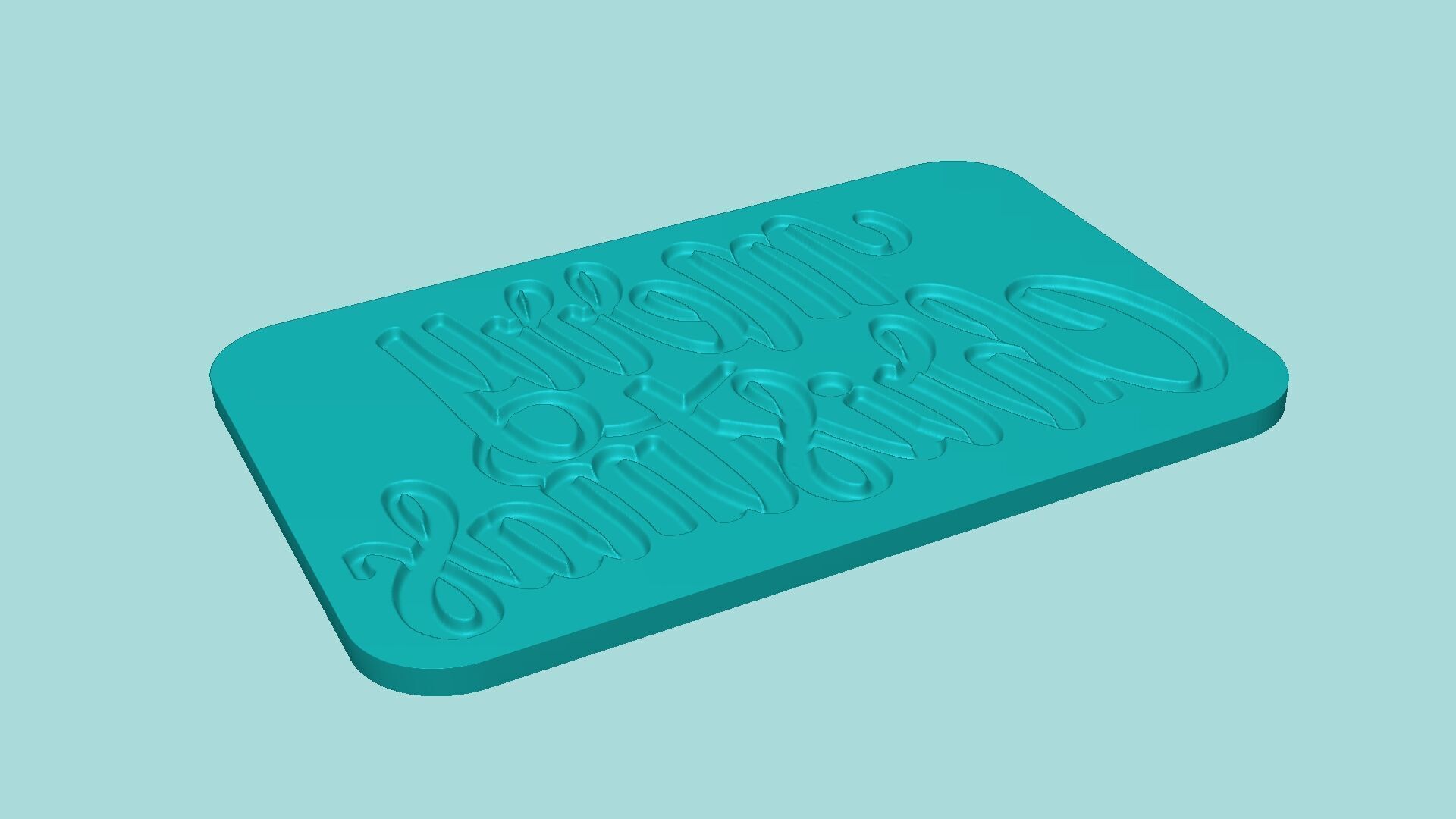 Merry Christmas - Phrase Mold - Maker Template 3D print model_4