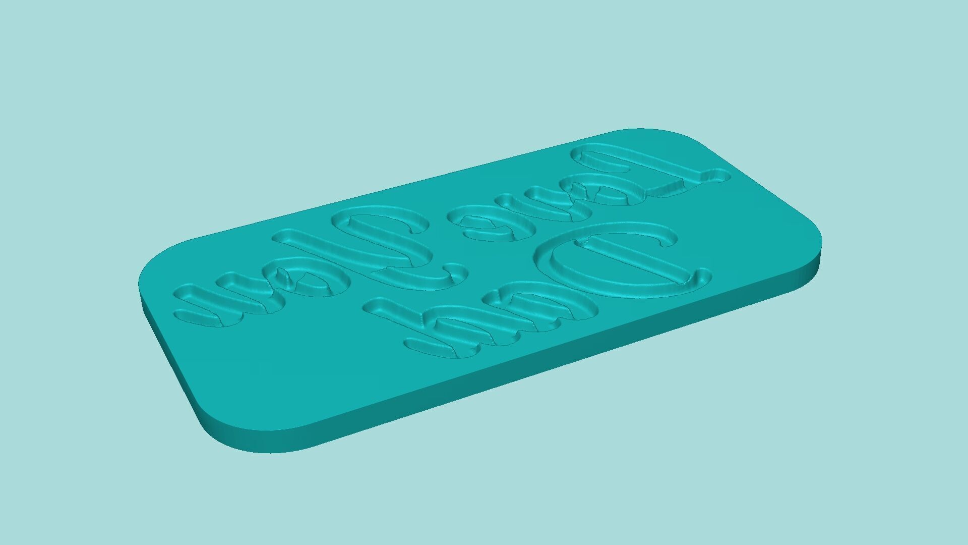 Love You Dad - Phrase Mold - Maker Template 3D print model_4