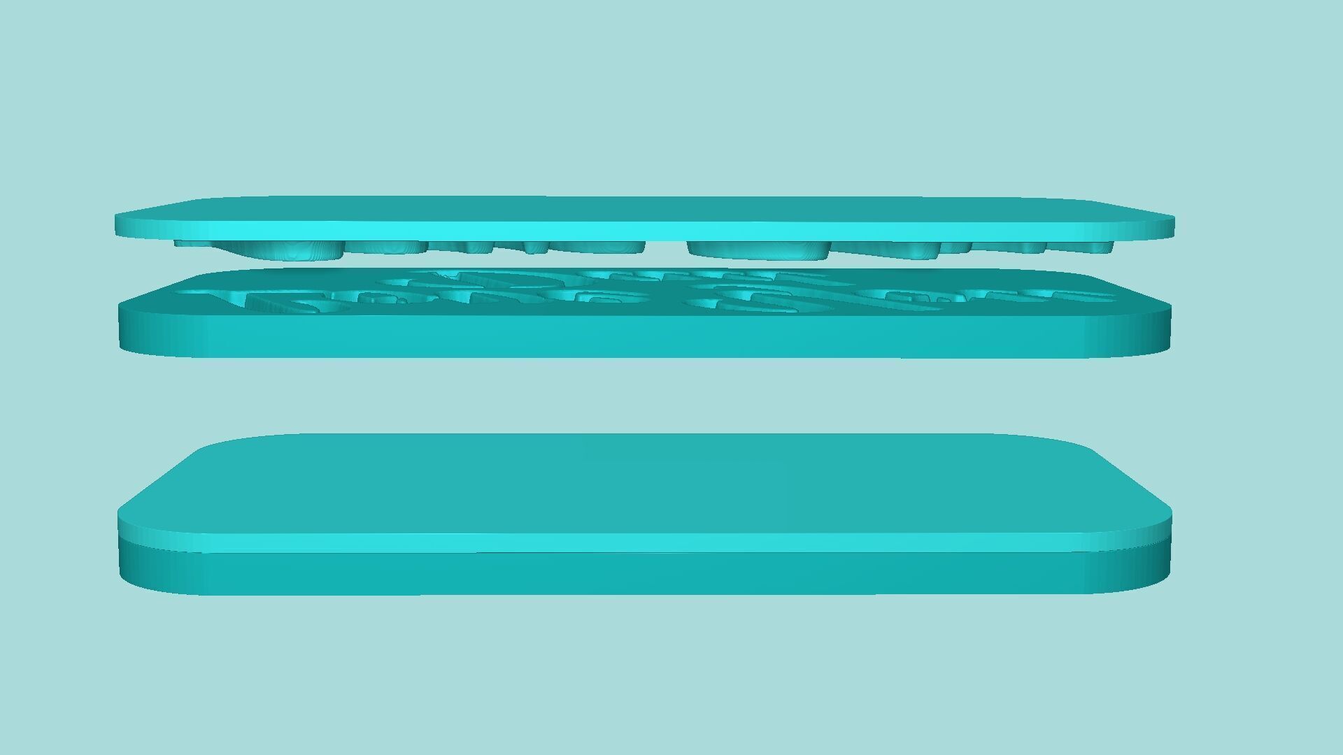 Love You Dad - Phrase Mold - Maker Template 3D print model_8