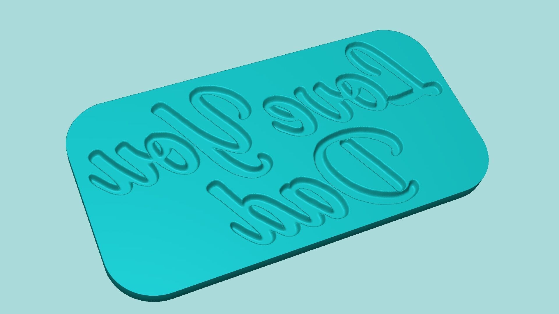 Love You Dad - Phrase Mold - Maker Template 3D print model_3