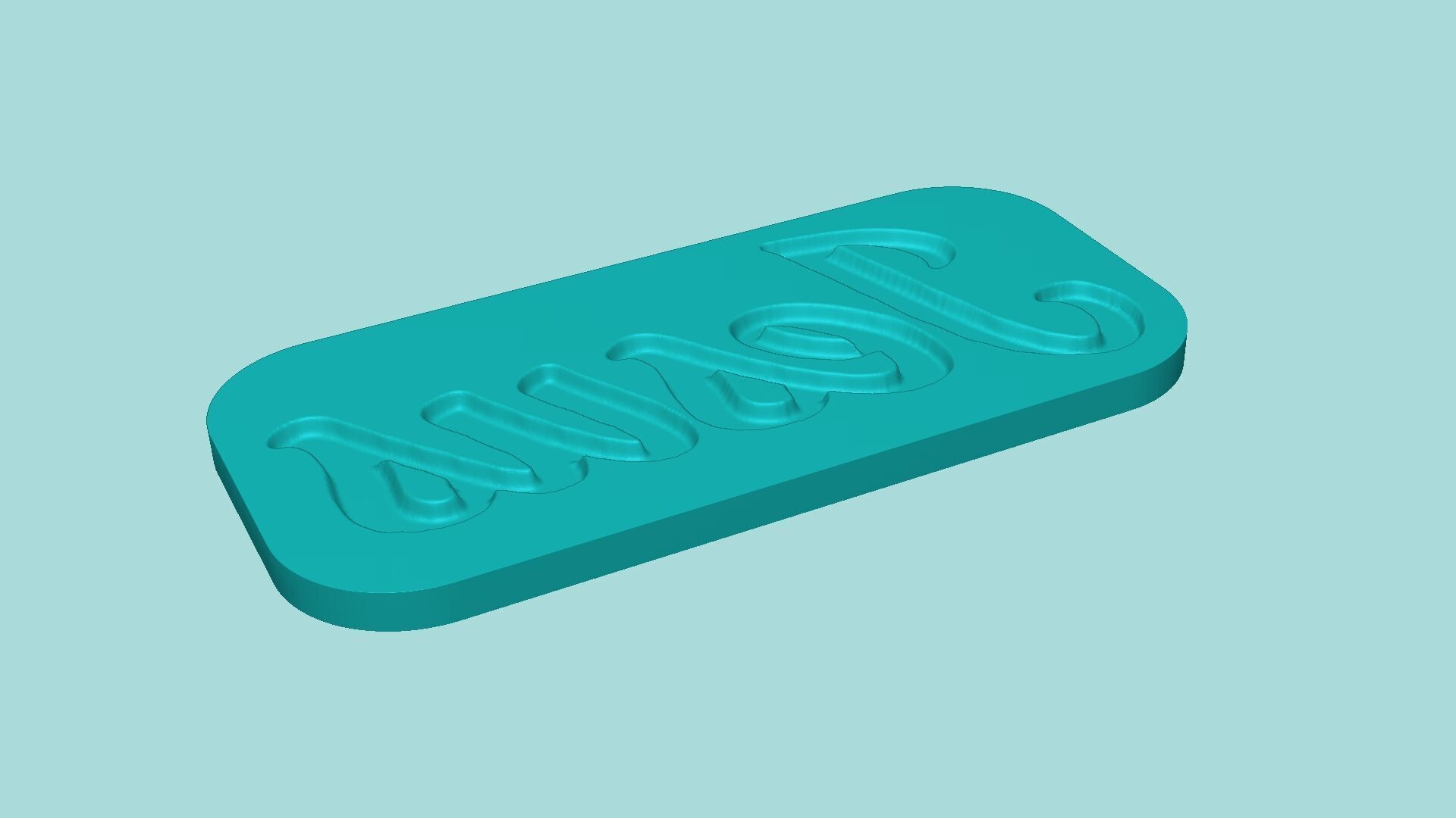 Jesus - Word Mold - Phrase Maker Template 3D print model_4