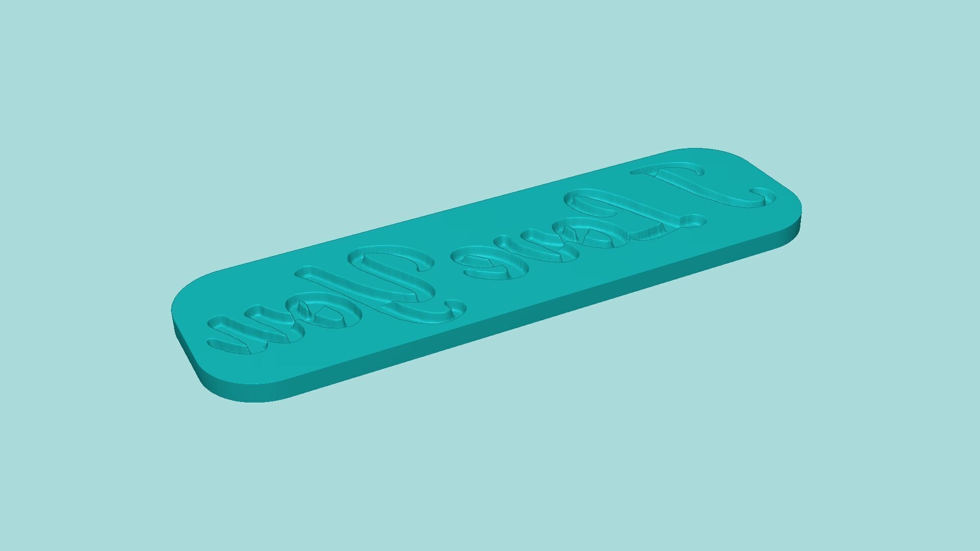 I Love You - Phrase Mold - Maker Template 3D print model_4